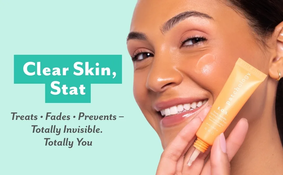 Patchology S.O.S. Overnight Acne Solution Gel-to-Patch Clarifying Liquid Patch 2.9% Sulfur 3% Niacinamide Dries Clear Fast Results Makeup Safe Pregnancy Safe Face & Body Use - Mussum Ipsum