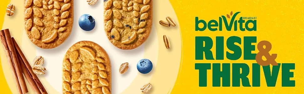 belVita Breakfast Bars Biscuits Vanilla Mocha 6 Boxes of 5 Packs (4 Biscuits Per Pack) - image