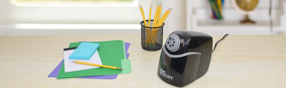 Westcott iPoint Heavy Duty Electric School Sharpener (16681) 8.25 x 7.75 x 5.75 - pencil sharpener