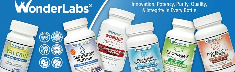 Wonder Labs Super GCM Formula 1400 Glucosamine and Chondroitin MSM Bone Joints and Cartilage Support 180 Capsules - Wonder Laboratories Supplements