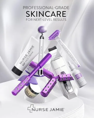 Nurse Jamie Ros All Night Lip Mask & Exfoliating Tool Holiday - Hydrating Overnight Treatment for Softer Smoother Lips Gift Red - Professional use