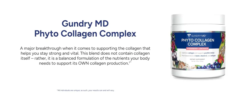Gundry MD Phyto Collagen Complex Strength Supporting Multivitamin Powder Supplement with Vitamin C Amino Acids and Polyphenols - Strawberry Lemonade (1) - gundry MD phyto collagen complex