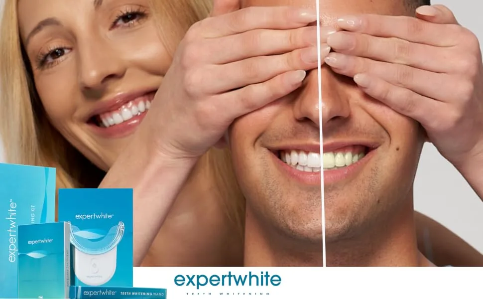 Expertwhite Professional Teeth Whitening Pen for Daily Maintenance & Stain Touch-Ups Neutral pH No Sensitivity Dentist-Grade Formula - expertwhite blue light teeth whitening carbamide peroxide bright white burst teeth whitening trays