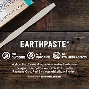 Redmond Earthpaste - Natural Non-Flouride Toothpaste LemonTwist 4 Ounce Tube (12 Pack) - product information 4