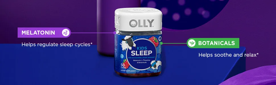 OLLY Kids Sleep & Immunity Gummy Melatonin Wellmune Elderberry 50 Count - product information 5