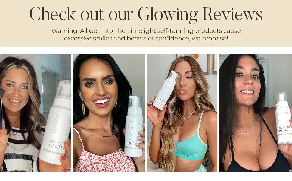 Get Into The Limelight 2 Hour Ultra Dark Starter Pack: 2 Hour Ultra Dark Sunless Tanning Mousse + Applicator Mitts - sunless tanning mousse ultra dark summer tan rich brown tint professional formula face body vegan