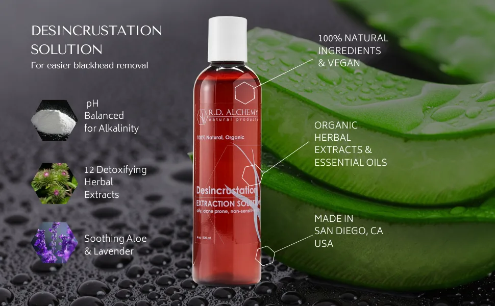RD Alchemy - Desincrustation Solution Blackhead Removal 6 Piece Set - Professional 6-Step Skincare System for Easier Extractions & Deep Cleansing for Clearer Skin. Professional and Home Use. 6 Step Set Blackhead Removal Sys  - Desincrustation Solution Features and Quality