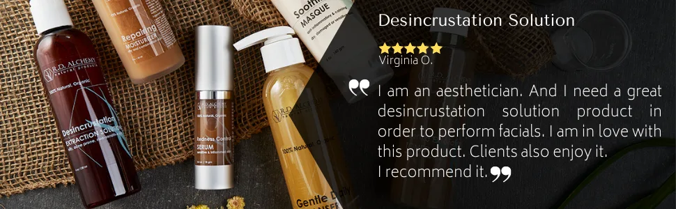 RD Alchemy - Desincrustation Solution Blackhead Removal 6 Piece Set - Professional 6-Step Skincare System for Easier Extractions & Deep Cleansing for Clearer Skin. Professional and Home Use. 6 Step Set Blackhead Removal Sys  - DESINCRUSTATION SOLUTION TESTIMONIAL