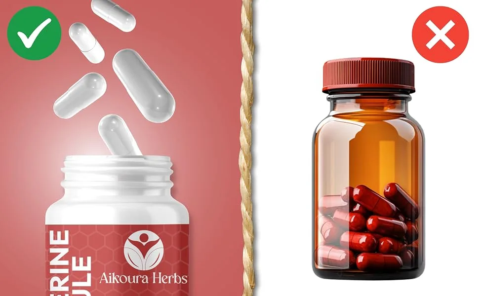 AIKOURA Berberine Capsules Herbal Blend with Cinnamon Milk Thistle Bitter Melon and Turmeric 1350mg 60 Veg Capsules - product information 4
