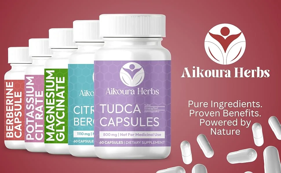 AIKOURA Berberine Capsules Herbal Blend with Cinnamon Milk Thistle Bitter Melon and Turmeric 1350mg 60 Veg Capsules - product information 9