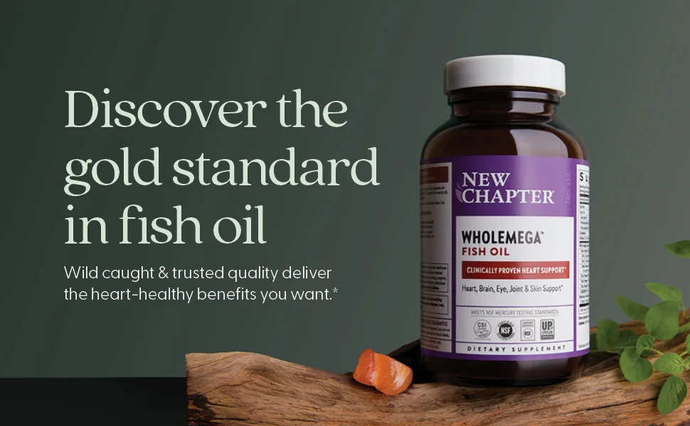 New Chapter Wholemega 1000 Mg 30 Ct - Discover the gold standard in fish oil