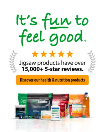 Jigsaw Pickleball Hydration Stack | Potassium Cocktail (Orange) Electrolyte Supreme (Berry-Licious) and MagSoothe (Raspberry Lemonade) 60 Servings (Jar) - Jigsaw Health Brand Story