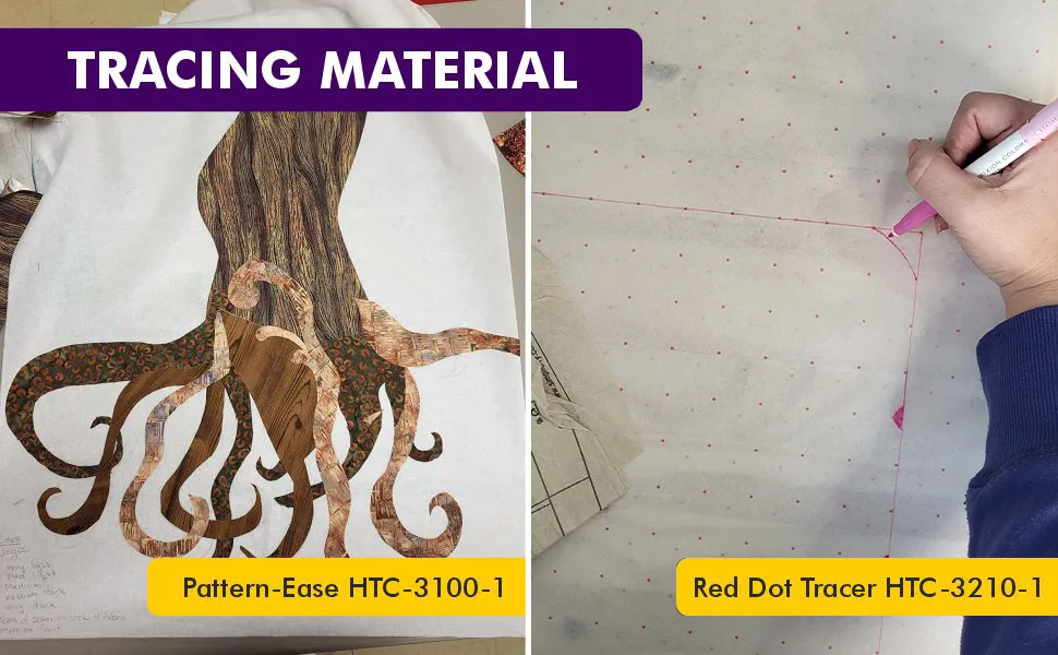 Superpunch Pattern-Ease Tracing Material  Tracing Paper for Sewing Patterns - 58 Inches X 5 Yard  HTC3100-1 Pattern Drafting Paper for Embroidery  Nonwoven Durable Interfacing Stabilizer Made in USA 58in x 5 yards - fusible interfacing