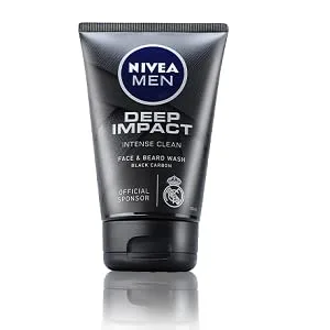 Nivea Men Deep Impact Intense Clean Face and Beard Wash - Black Carbon 100 ml (3.3 oz) - product information 2