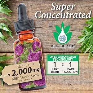 Nature's Answer Milk Thistle Seed with Organic Alcohol 1-Fluid Ounce - Nature's Answer, Milk Thistle Seeds, Liquid Extract, Concentrated, Organic Alcohol, Bio Chelated