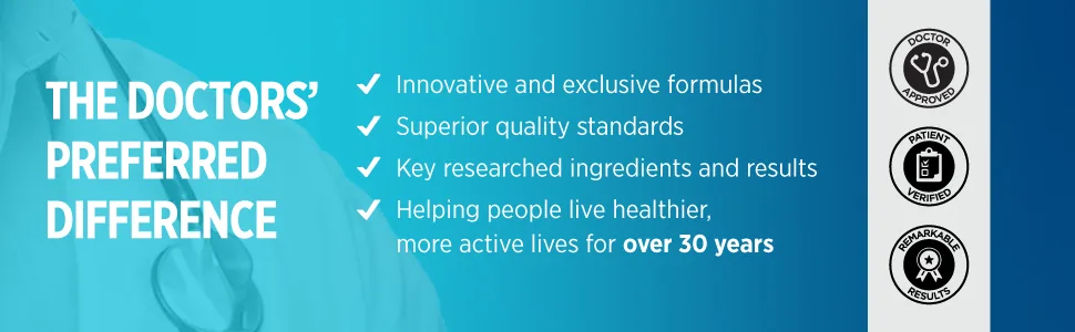 DOCTORS' PREFERRED Alpha GPC Supplement - Premium Formula. 600 MG/Serving 60 Vegan Capsules 30-Day Supply - The Doctors' Preferred Difference