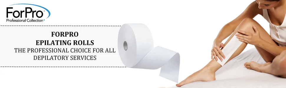 ForPro Natural Muslin Epilating Roll  Tear-Resistant  for Hair Removal  2.5  W x 100 Yds. - ForPro