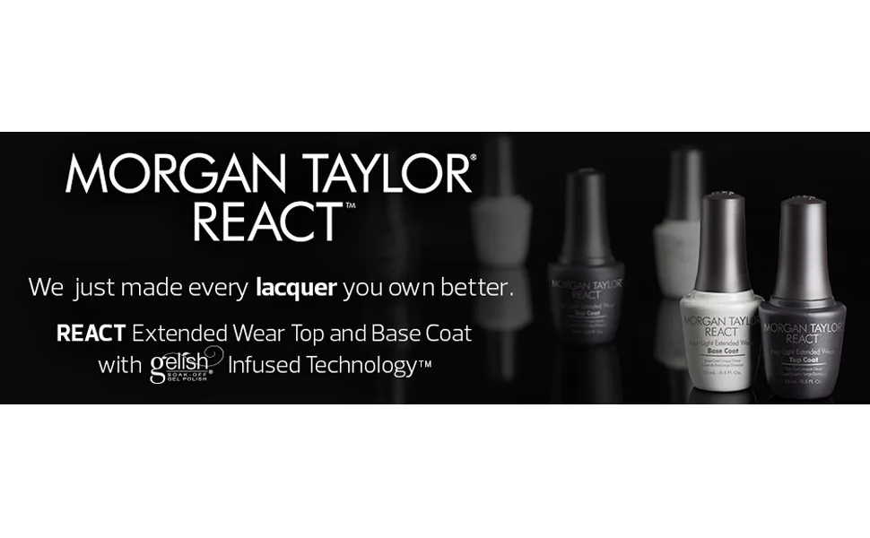 Morgan Taylor React No Light Extended Wear Top Nail Coat - morgan taylor, react