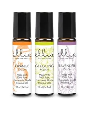Ellia Eucalyptus Essential Oil Roll-On | 10ml 100% Pure Therapeutic Grade Eucalyptus 0.34 Fl Oz (Pack of 1) - Ellia Roll-on Essential Oils