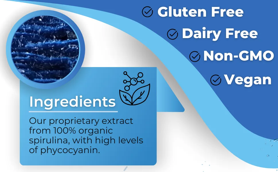 E3live Blue Majik - 30% Phycocyanin Content - Chemical-Free 50 Grams 1.76 Ounce (Pack of 1) - E3Live