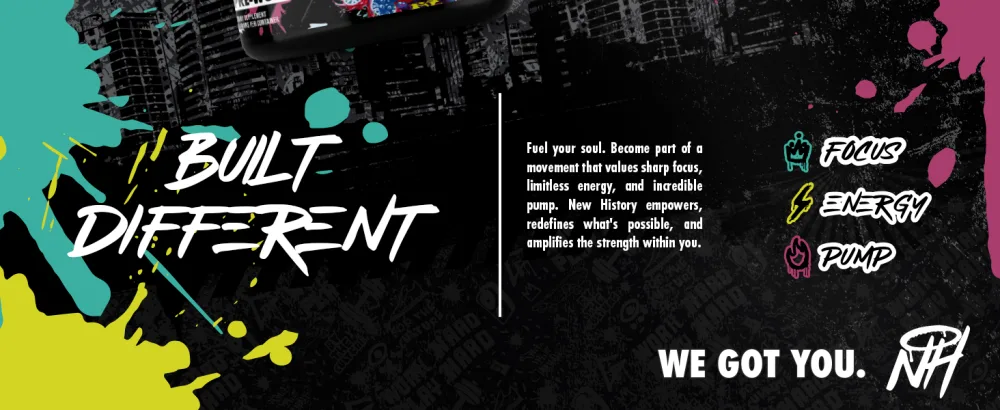 New History Mind and Body Experience - Pre Workout Endurance Pump and Focus - 25 Servings Dragon Berry - New History Dragon