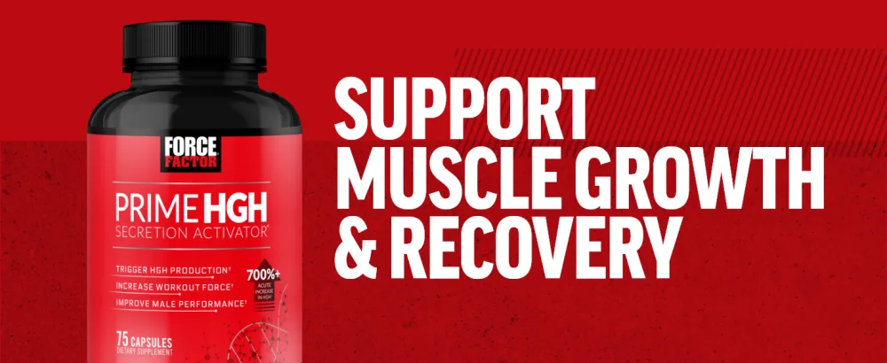 Force Factor Prime HGH Secretion Activator 2-Pack HGH Supplement for Men with AlphaSize to Help Trigger HGH Production Increase Workout Force & Improve Performance 150 Capsules 75 Count (Pack of 2) - support muscle growth & recovery