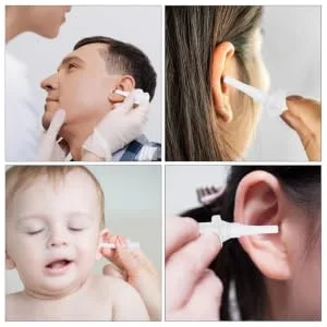 Outanaya 10pcs Ear Cleaning Disposable Tips for Ear Wash Systems Fit Nozzles Sturdy Material for Family Use Care Supply - product information 3