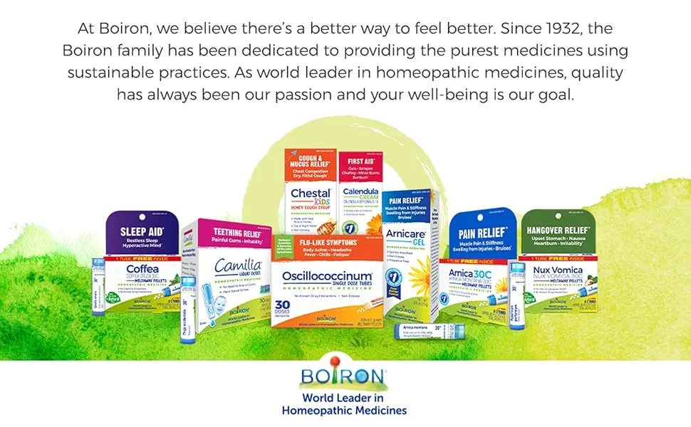 Boiron Chamomilla 9C for Irritability & Restlessness - 80 Pellets - Boiron World Leader in Homeopathic Medicines