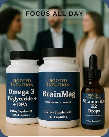 Rooted Intuition DGL | Stomach-Lining Comfort & Digestive Relief | Non-GMO Gluten Free | 60 Capsules - All Day Focus Supplements