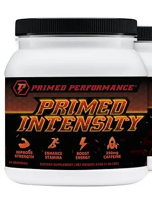 Primed Intensity Pre-Workout Supplement - All Natural - Beta-Alanine Caffeine Creatine Citrulline NO Booster (24 Servings) (Raspberry Lemonade) - pi stack
