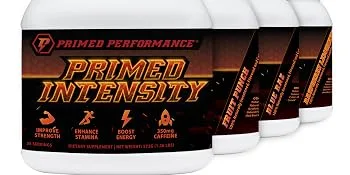 Primed Intensity Pre-Workout Supplement - All Natural - Beta-Alanine Caffeine Creatine Citrulline NO Booster (24 Servings) (Raspberry Lemonade) - pi stack