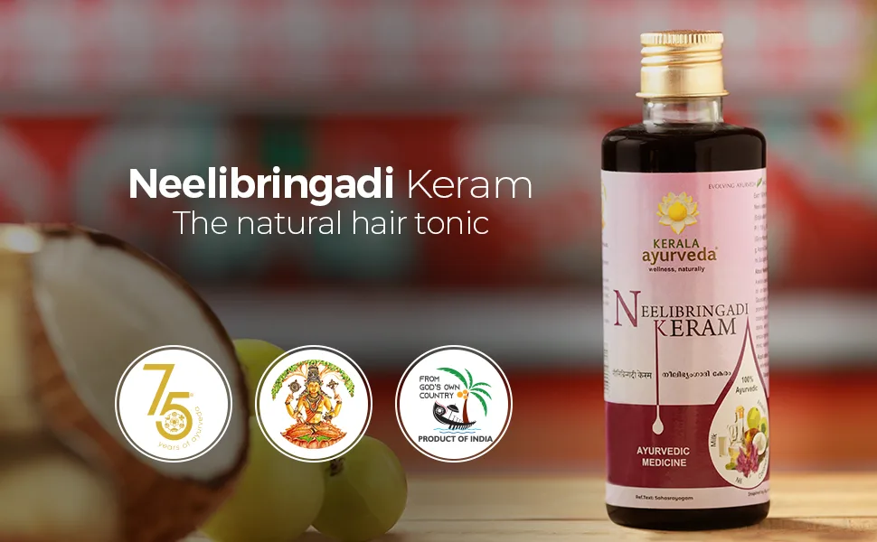 KERALA ayurveda Neelibringadi Keram - Pack of 3 - product information 2