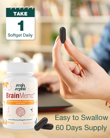 ZenixZephir Memory Focus Supplement - Brain Support with Omega-3 Bacopa and Plasmalogens for Enhanced Cognitive Function - Concentration and Memory - Non-GMO 60 Softgels - story4