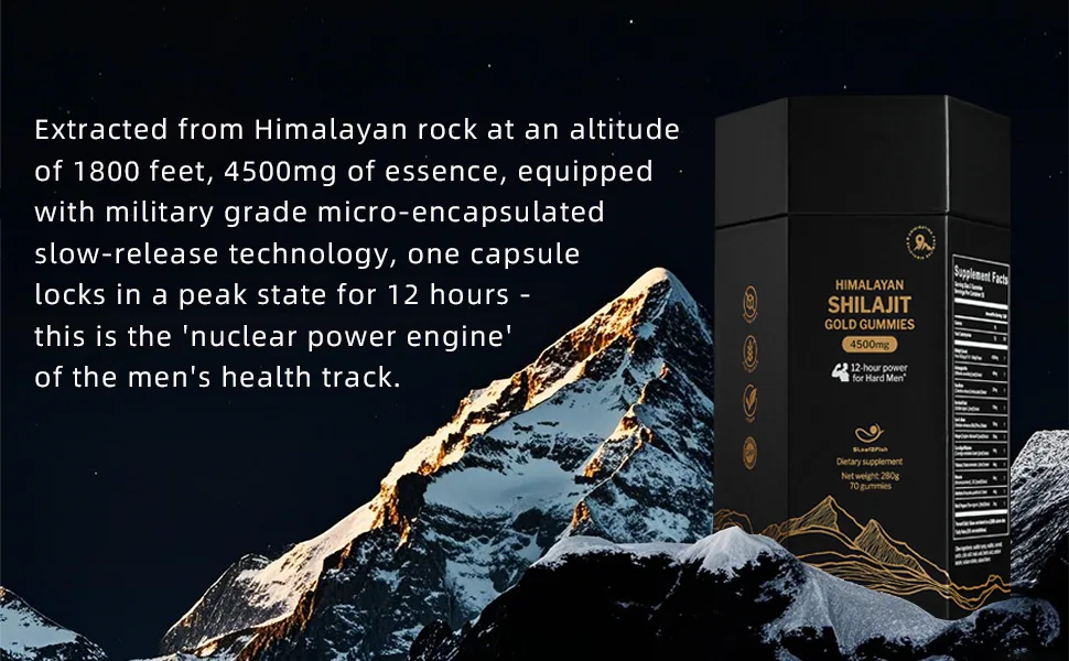 5Loaf2Fish Himalayan Shilajit Gummies Gold Shilajit Gummies for Men Supplement Natural 105+ Trace 70 Gummies 11-Ingredient Recipe - Shilajit Gummies