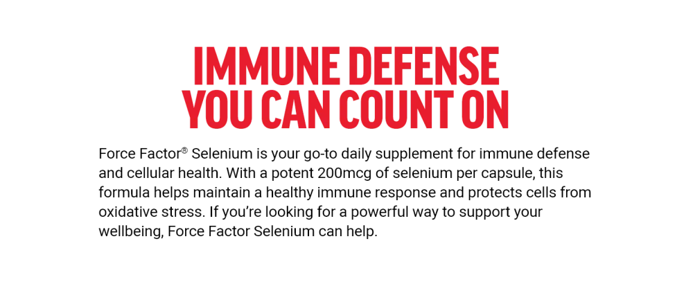 Force Factor Selenium Immune Support Supplement Selenium 200mcg Capsules to Support Immune Defense Immunity Supplement Vegan Non-GMO 120 Capsules Unflavored 120 Count (Pack of 1) - selenium immune support supplement immune support selenium 200mcg capsules selenium supplement
