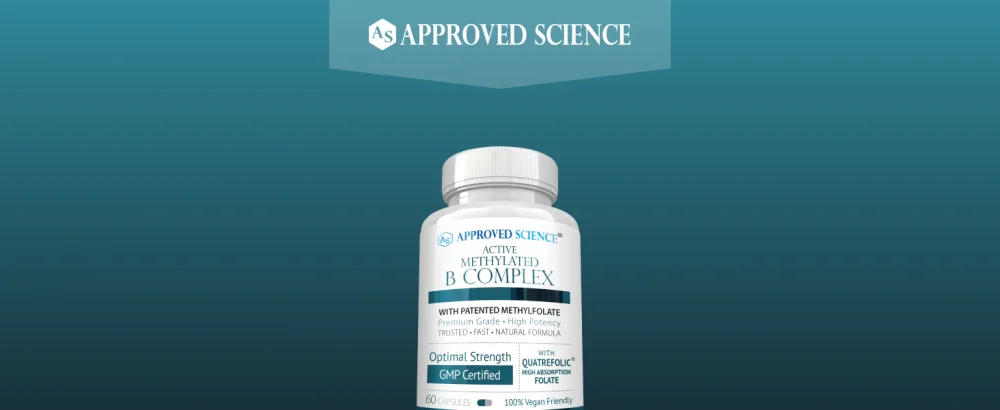 Approved Science Methylated B Complex Full-Spectrum B-Vitamins Quatrefolic Folate (5-MTHF) Choline Betaine - 60 Capsules - Pack of 3 60 Count (Pack of 3) - Meth1