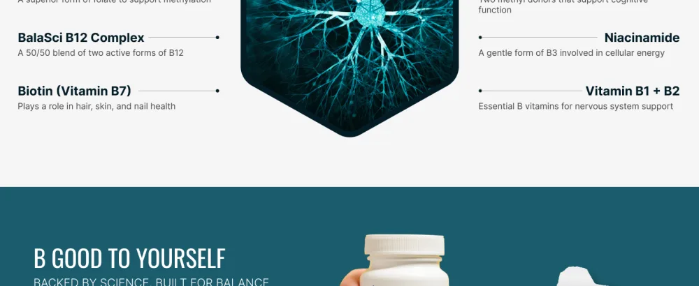 Approved Science Methylated B Complex Full-Spectrum B-Vitamins Quatrefolic Folate (5-MTHF) Choline Betaine - 60 Capsules - Pack of 3 60 Count (Pack of 3) - Meth4