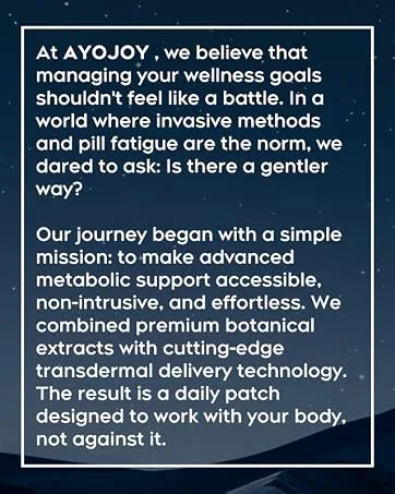 AYOJOY GLP-1 Patches for Women & Men - Natural Ingredients with Berberine L-Glutamine-blue-30PCS - aplus content image