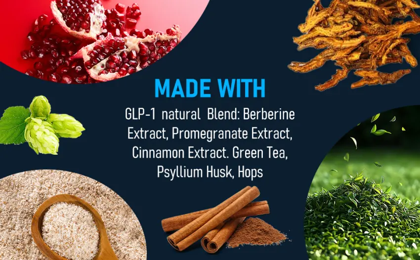 AYOJOY GLP-1 Patches for Women & Men - Natural Ingredients with Berberine L-Glutamine-blue-30PCS-blue - aplus content image