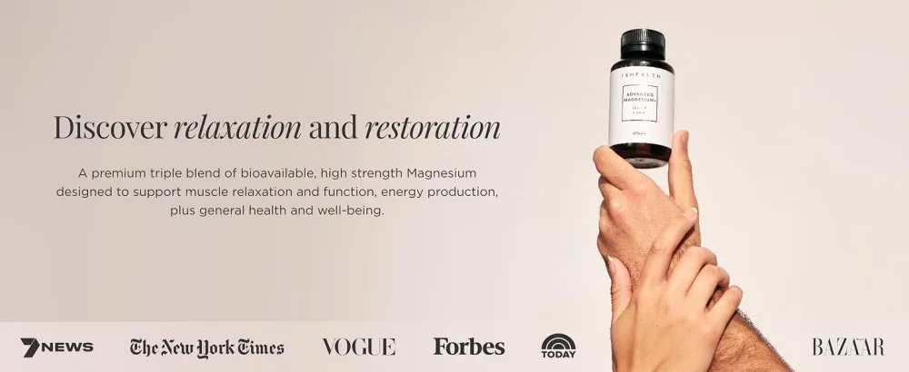 JSHealth Vitamins Advanced Magnesium Supplements with Magnesium Glycinate & Citrate for Muscle Relaxation (60 Tablets) 60 Count (Pack of 1) - NEW Magnesium ASIN