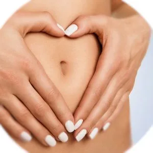 Fast Natural Bloating Relief - Bifidus Best Advanced Probiotic 60 Day + Kombucha Guide - Premium Probiotics for Men and Women - for Intestinal Problems Bloating Diarrhea Gas Bladder UTI - heart shape hands on tummy