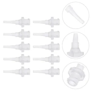 Hoement 10pcs Disposable Ear Cleaning Tips Ear Washer Replacement Nozzles for Wax Removal Suitable for Ages Easy to Use - product information 2