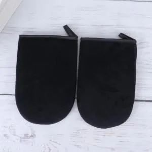 Outanaya 2-piece Self Tanning Applicator Mitts Black Sunless Tanning Gloves for Easy Even Application Lint Comfortable Fit - product information 5