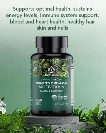 PlantFusion Vegan High Potency Methylfolate 5-MTHF Fast Acting Sublingual Methyl Folate Supplement is 6X More Absorbable - Non-GMO Supports Cardiovascular & Brain - 60 Lozenges - Plant Fusion Vegan Womens Multi Vitamin