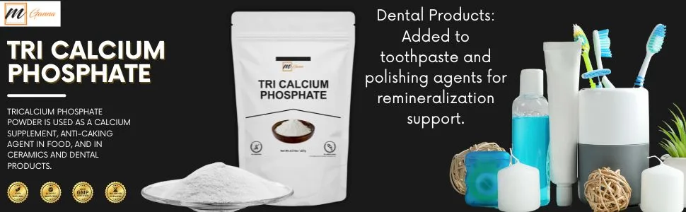 mGanna 100% Tricalcium Phosphate Powder 227 g / 0.5 lbs - Tricalcium Phosphate Powder