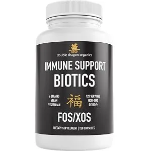 Double Dragon Organics Probiotics for Men and Women Pro 120 (1 Bottle) - probio immune support