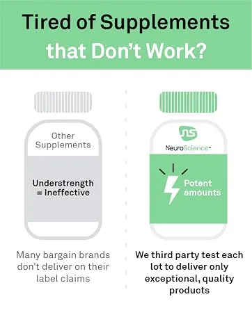 Neuroscience Calm G - Immune Support Supplement and Calm Aid with L-Theanine CoQ10 and Antioxidants - Immunity Support Balance for Stress & Mitochondrial Function (90 ct) - potency tested