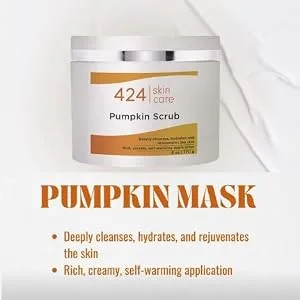 424 Skin Care Pumpkin Scrub - Dermatologist Tested & Recommended - Clinically Proven Formula 6 Fl Oz - Pumpkin info