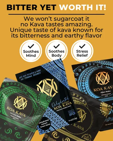 1 Lb Kava Tonga and Strainer Bundle - Unique taste of Kava is known for its bitterness and earthy flavor
