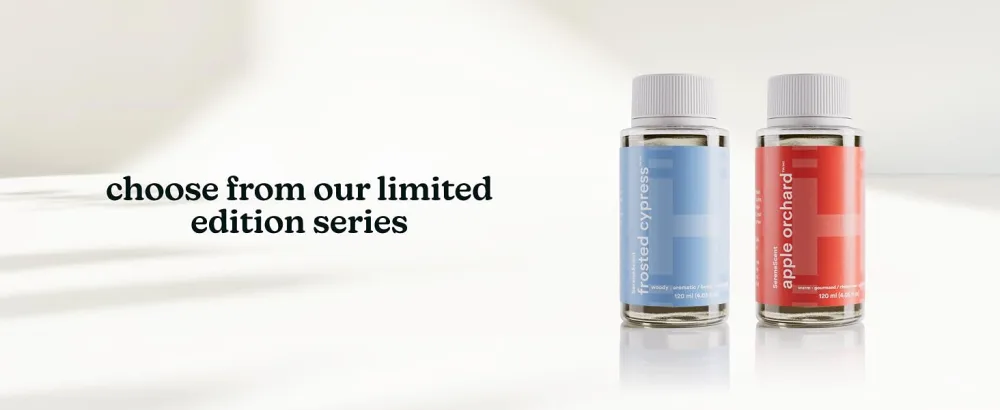 Homedics SereneScent Waterless Diffuser Oil Refill Frosted Cypress (120ml). Invigorating Home Fragrance. Compatible with SereneScent Diffusers. Easy Twist Plug & Play - ARMH-EO120FCP